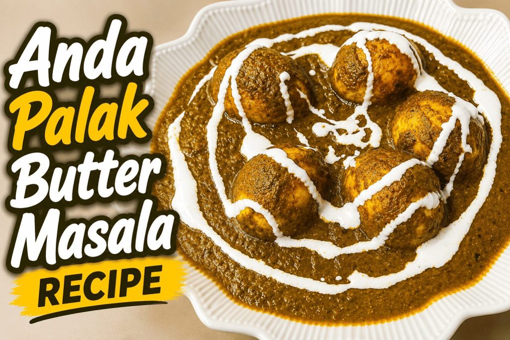 anda palak butter masala recipe