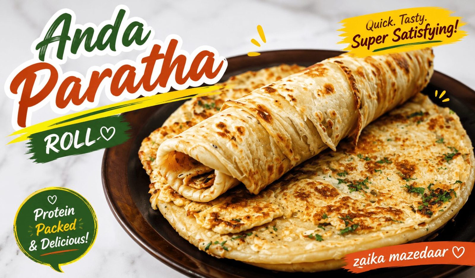 anda paratha roll recipe