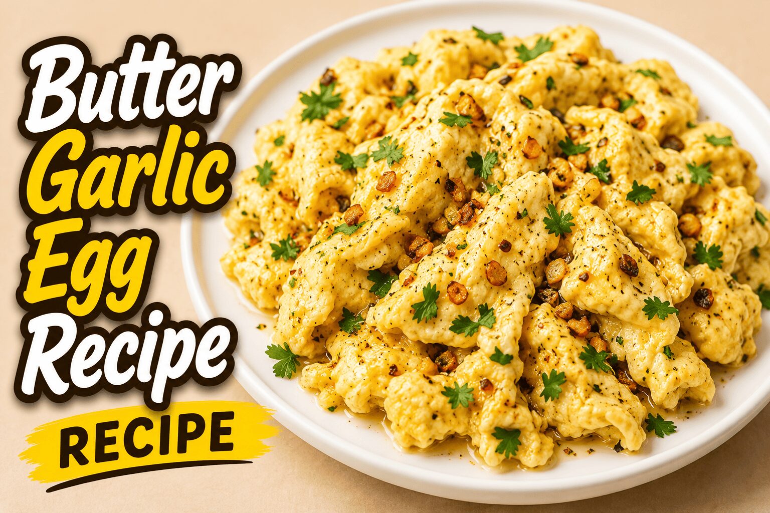 butter garlic egg recipe
