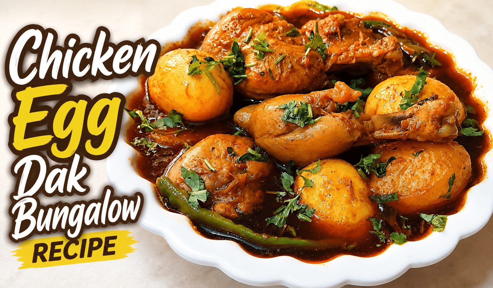 chicken egg dak bungalow recipe