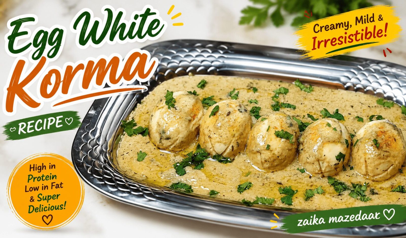 egg white korma recipe