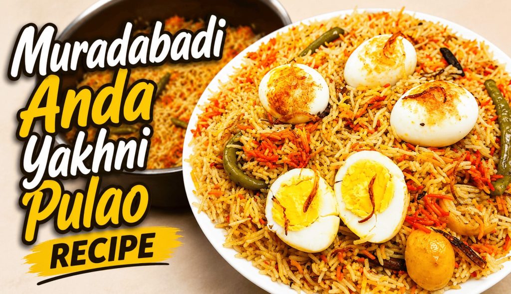 muradabadi anda yakhni pulao recipe